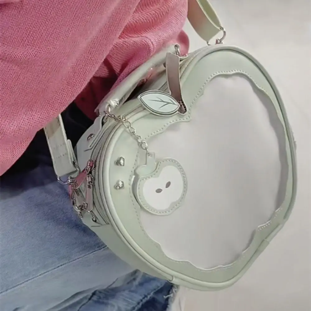 

Zipper Bag Kawaii Fruit Itabag PU Idol Merchandise Storage Transparent Pocket Wallet Cotton Doll Bag Fashion Backpacks Children