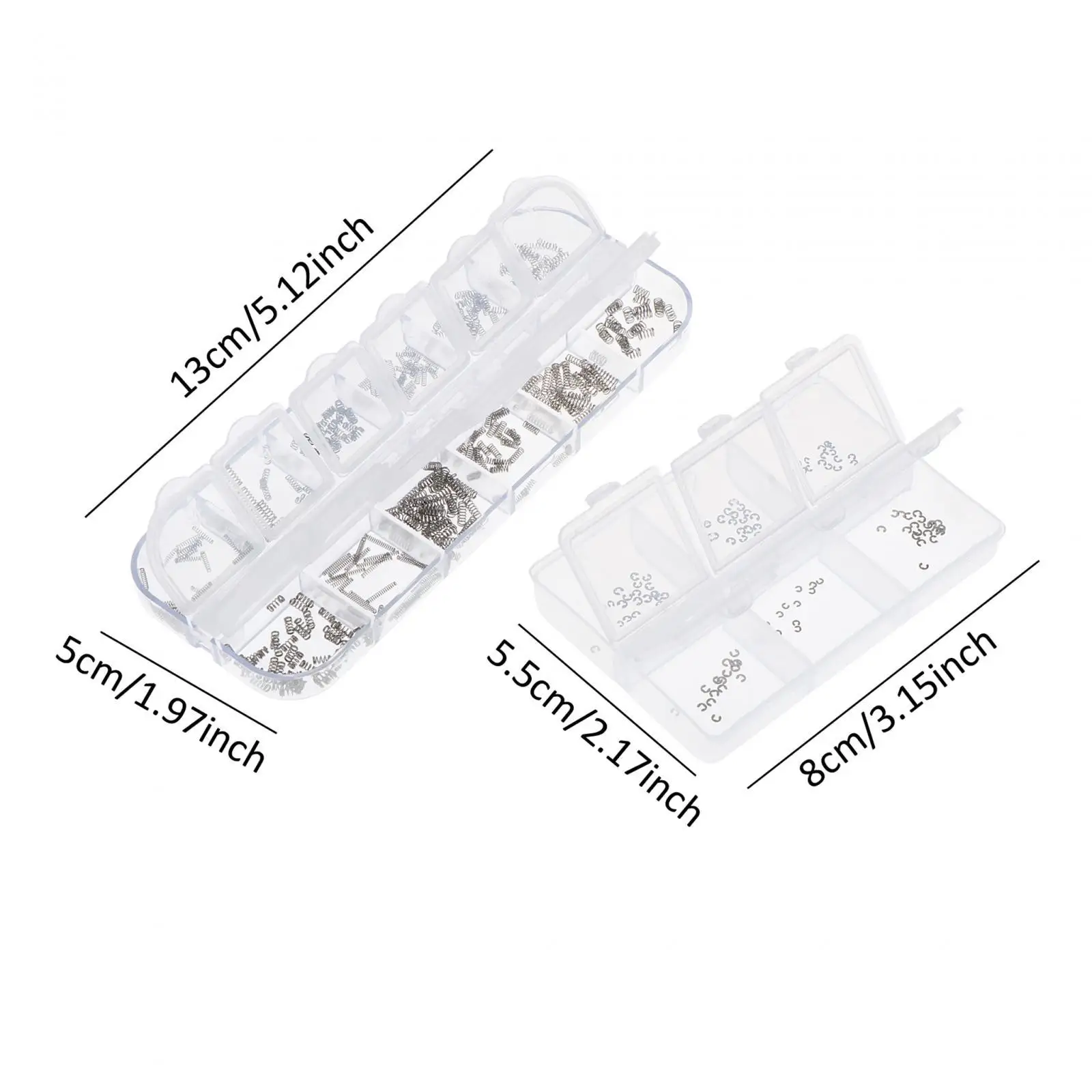 

Professional Stainless Steel Watch Button Spring and Timing Rod Clip Spring Kit Handy Repairing Accessory Set for Watchmakers