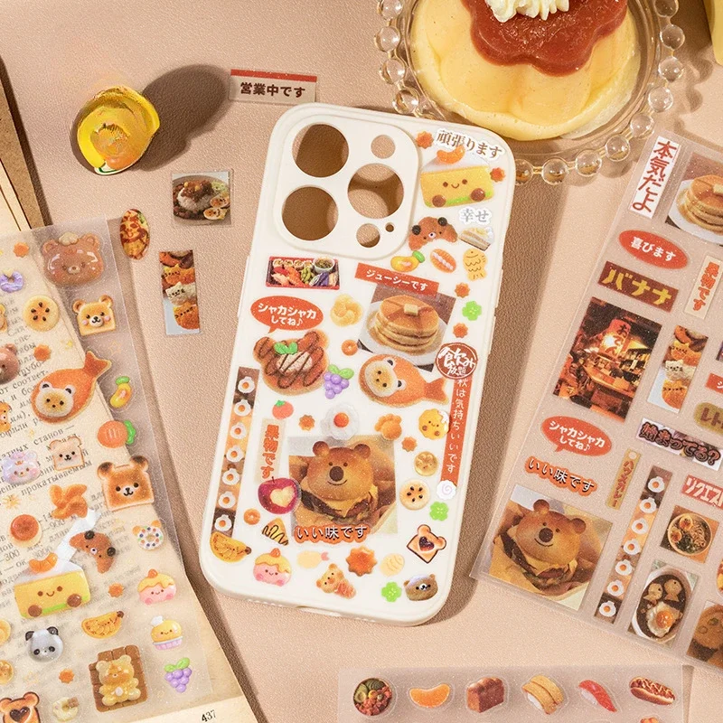 6 Pcs/pack Peninsula Wild Series Decorative Sticker Retro Collage Scrapbooking Label Diary Album Journal Planner