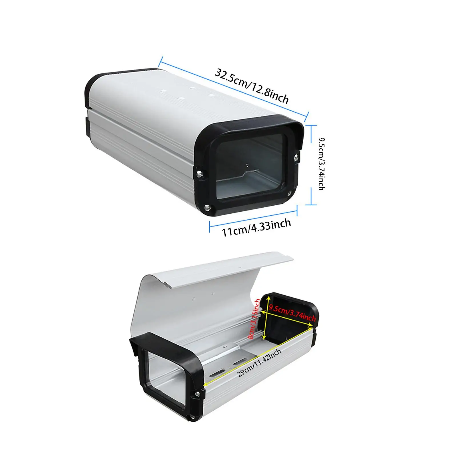 CCTV Camera Housing Sturdy Easy to Install Practical Replacement Camera Enclosure Dust Cover Case Aluminum Alloy Housing