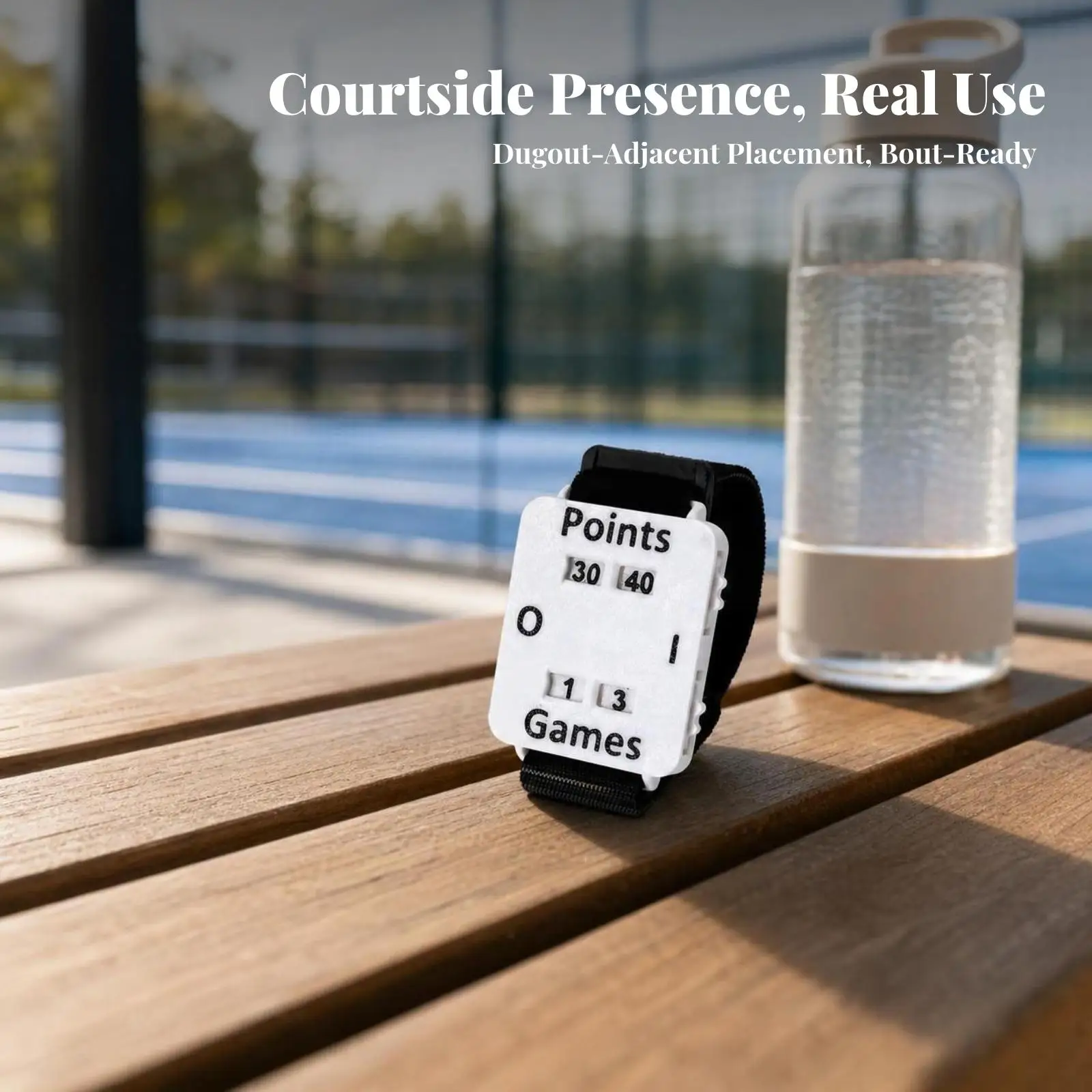 Compact Padel Scoreboard Wristband for Tennis Training Device Easy Point Tracker for Friendly Play Sport Accessory