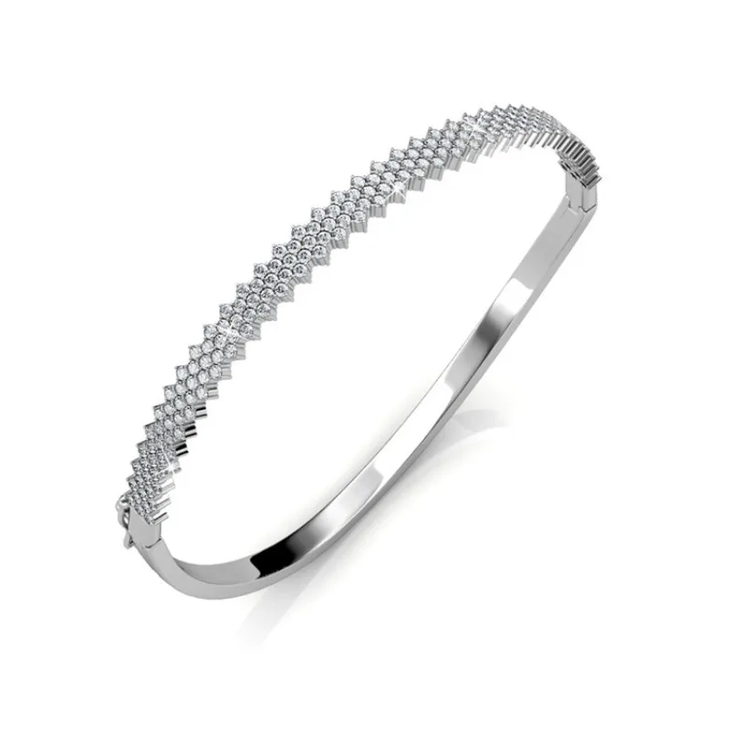 

Daisini Классические роскошные браслеты с кристаллами Swarovski для женщин и девочек, антиаллергенные нерегулярные модные ювелирные изделия для вечеринок