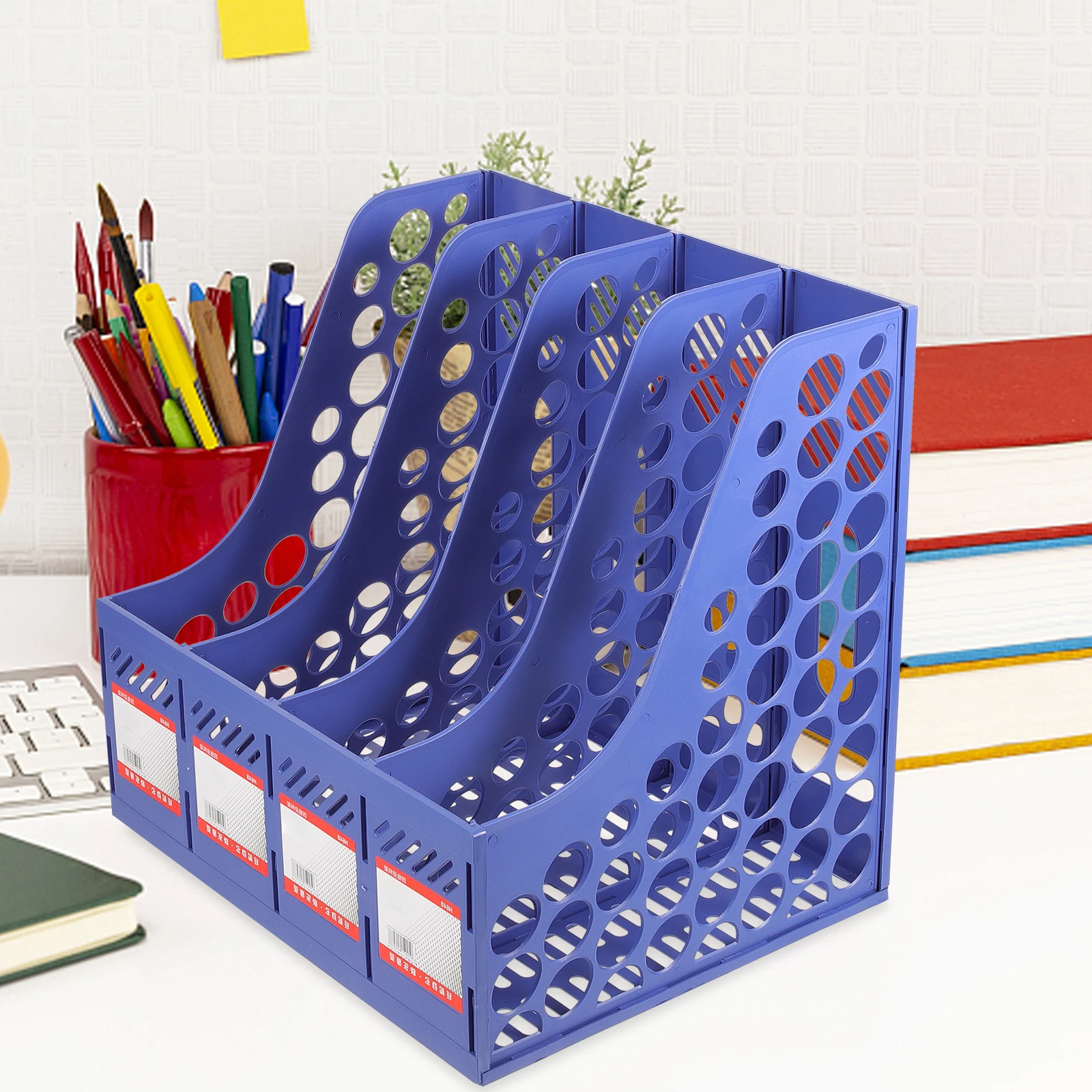 

Folder Portable File Organizer Desk Desktop According Standing Storage Holder Shelf