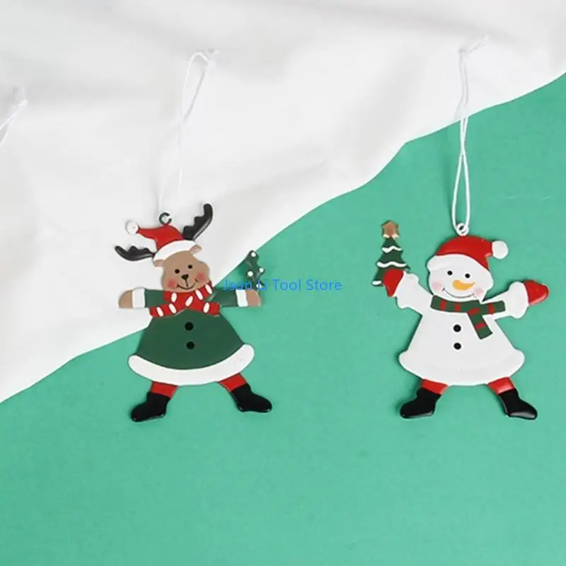 Y08D 벽난로 장식품 장식 크리스마스 장식 나무 귀여운 크리스마스 펜던트