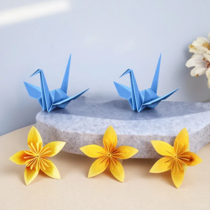 100Pcs Double Sided Origami Paper Premium Quality 20x20cm Square Sheets Colorful Bright Colors DIY Arts Crafts