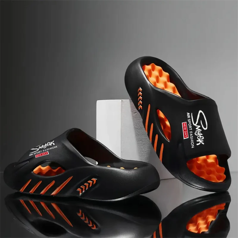 Men's Slippers Fashion EVA Non-slip Slides Casual Slippers Summer Men's Slides Sport Sandals Outdoor Beach Shoes Larger Size image 5