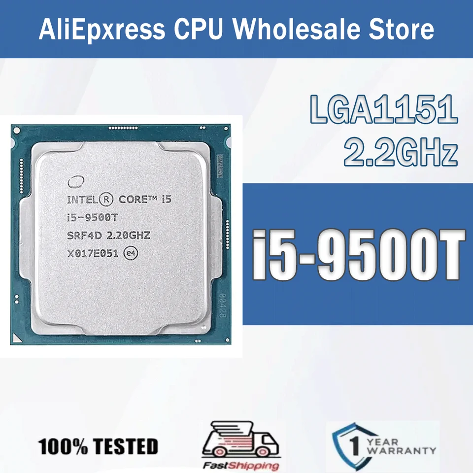 Intel Core i5-9500T 2.2GHz 6 Core 6 Thread CPU Server 9M 35W i5