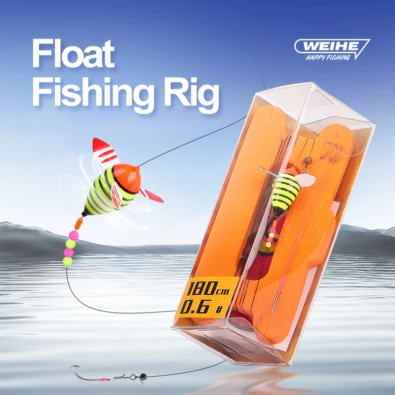 WEIHE Flotador giratorio para pesca de señuelos pequeños con anzuelo y línea - imagen 5