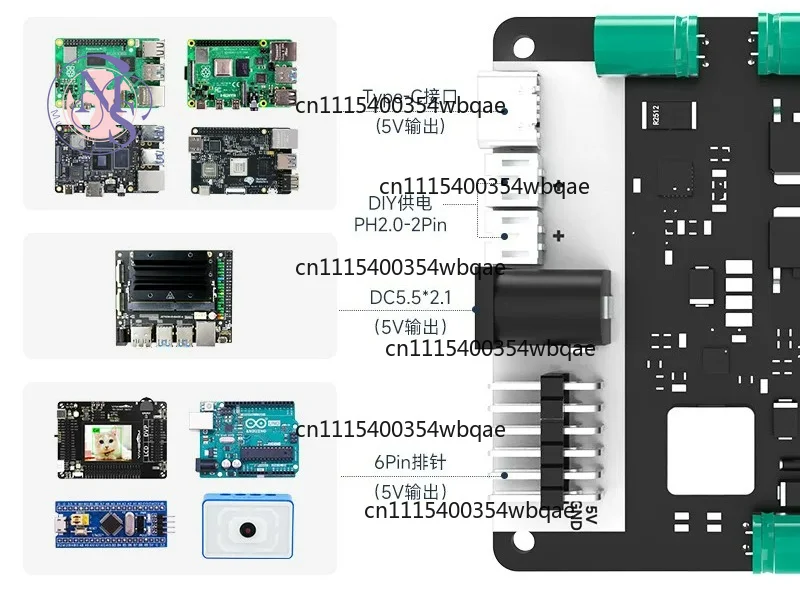 5V 5A Power Supply Adapter Expansion Board Module for Raspberry Pi 5 Robot Car