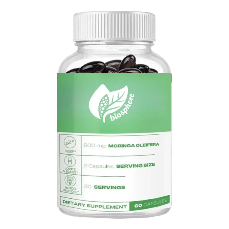 

Капсулы Моринга, масло, чайный порошок, 800 мг, естественная энергия, иммунитет суставов, поддержка здоровья, добавка, 60 растительных капсул