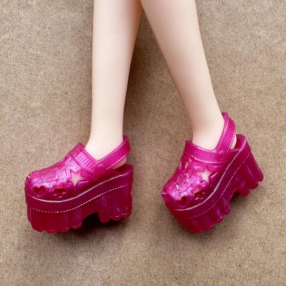 1/6 Scale Licca Doll Shoes DIY High Heel & Flat Feet Decor Toys for Playing Doll Accessory