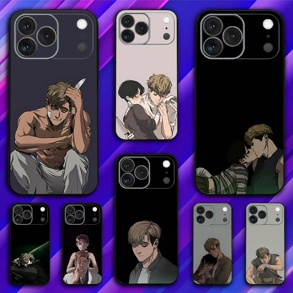 

K-Killing Comics Stalking Phone Case For iPhone 17,16,15,14,13,12,11,Pro,Max,Plus,X,XS,SE4,E,Mini,Soft Black Case