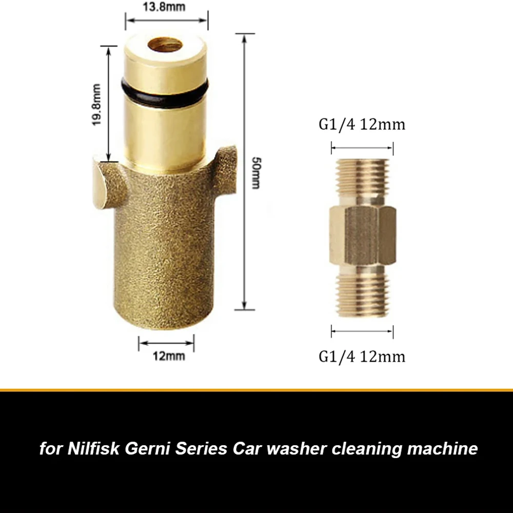 High Pressure Washer Adapter For Nilfisk Gerni Series Connection For Snow Foam Lance Foam Generator Gun Car Washer