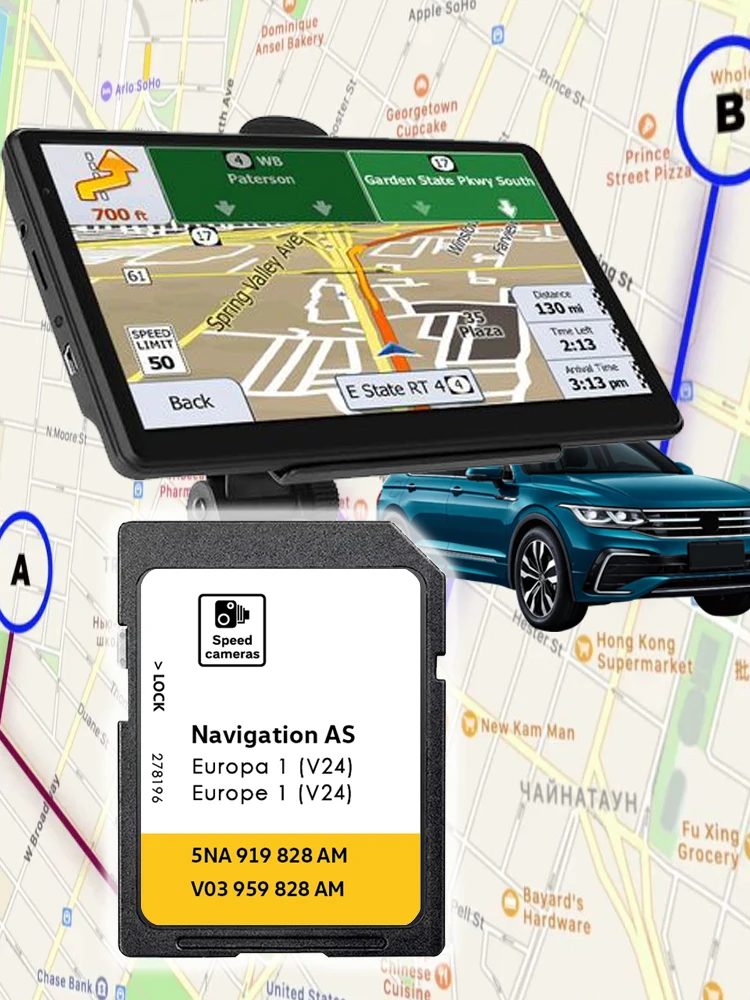 Neueste V24 2026 für Volkswagen MIB2 Discover Media Karten Sat Navi SD-Karten-Update Europa UK