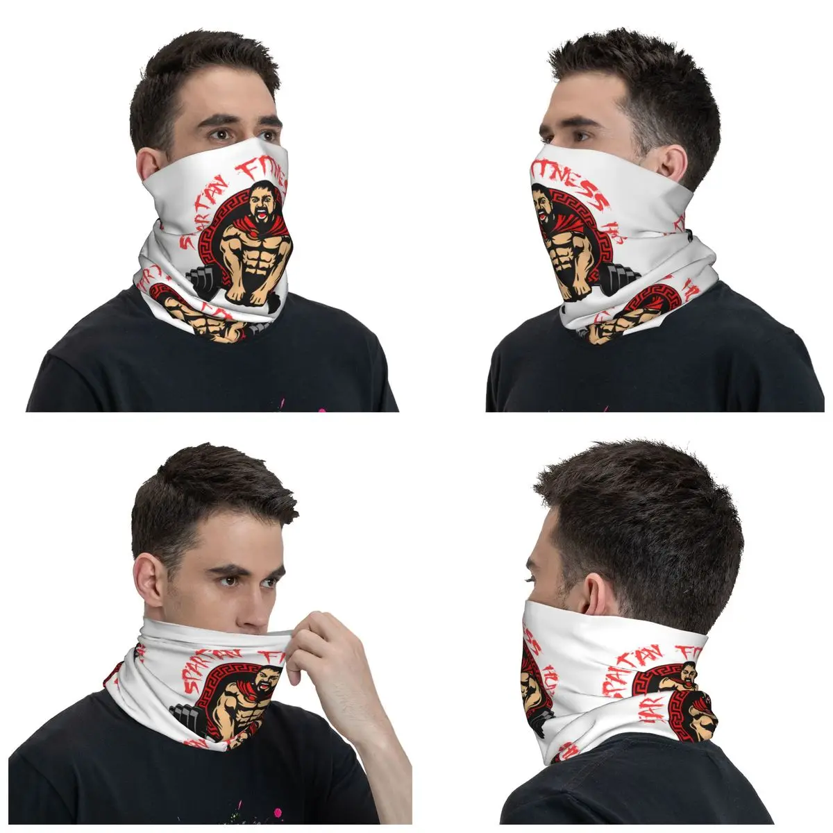 Spartan Gym Bandana Winter Neck Warmer Men Windproof Wrap Face Scarf for Hiking Bodybuilding Fitness Muscle Gaiter Headband