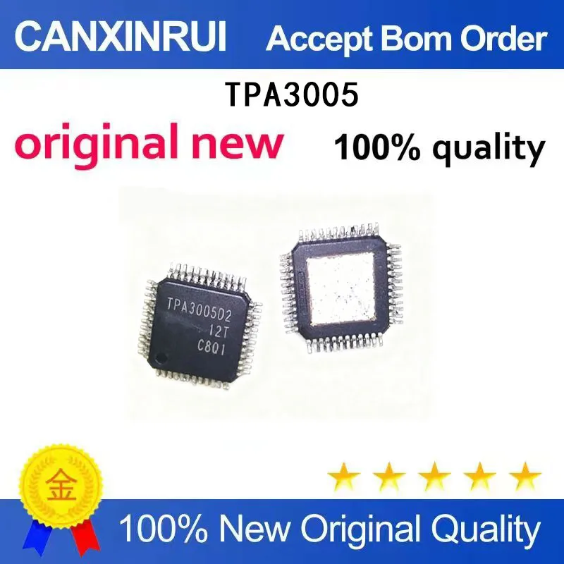

(5-100 Pieces) TPA3005D2PHPR TPA3005 TQFP48 Audio Amplifier