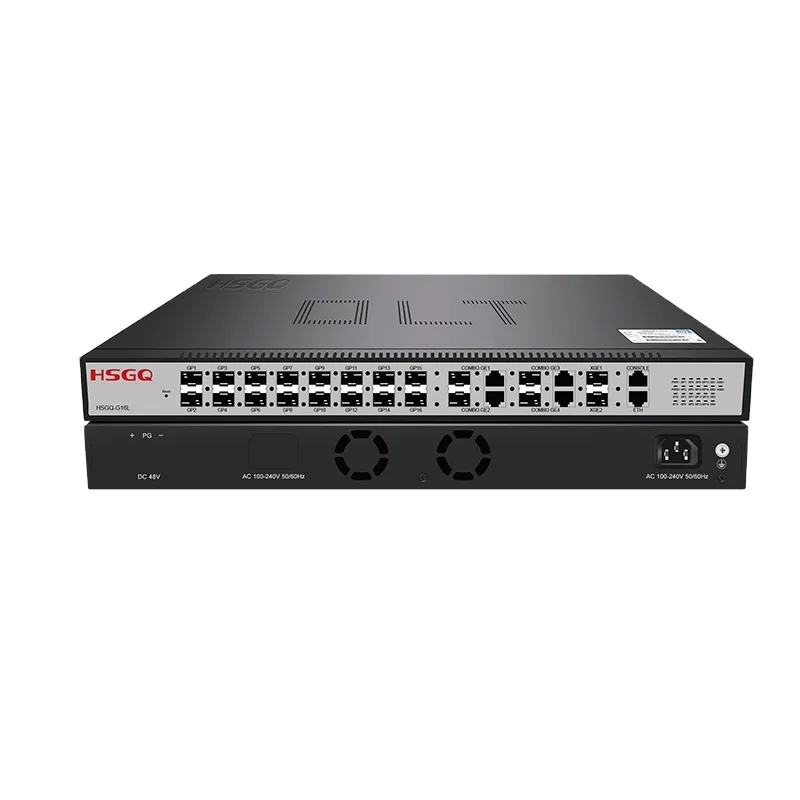 HSGQ-G16L Factory Price Oem Odm Olt Gpon Epon 16 Ports 1U 19 Inch 8 Port  Mini Gpon Olt