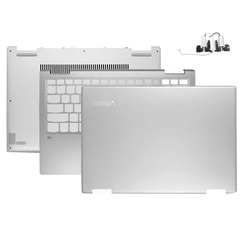 

NEW For Lenovo Yoga 720-13 720-13IKB Series Laptop LCD Back Cover Palmrest Bottom Case Hinges With Aerial A C D Cover Silver