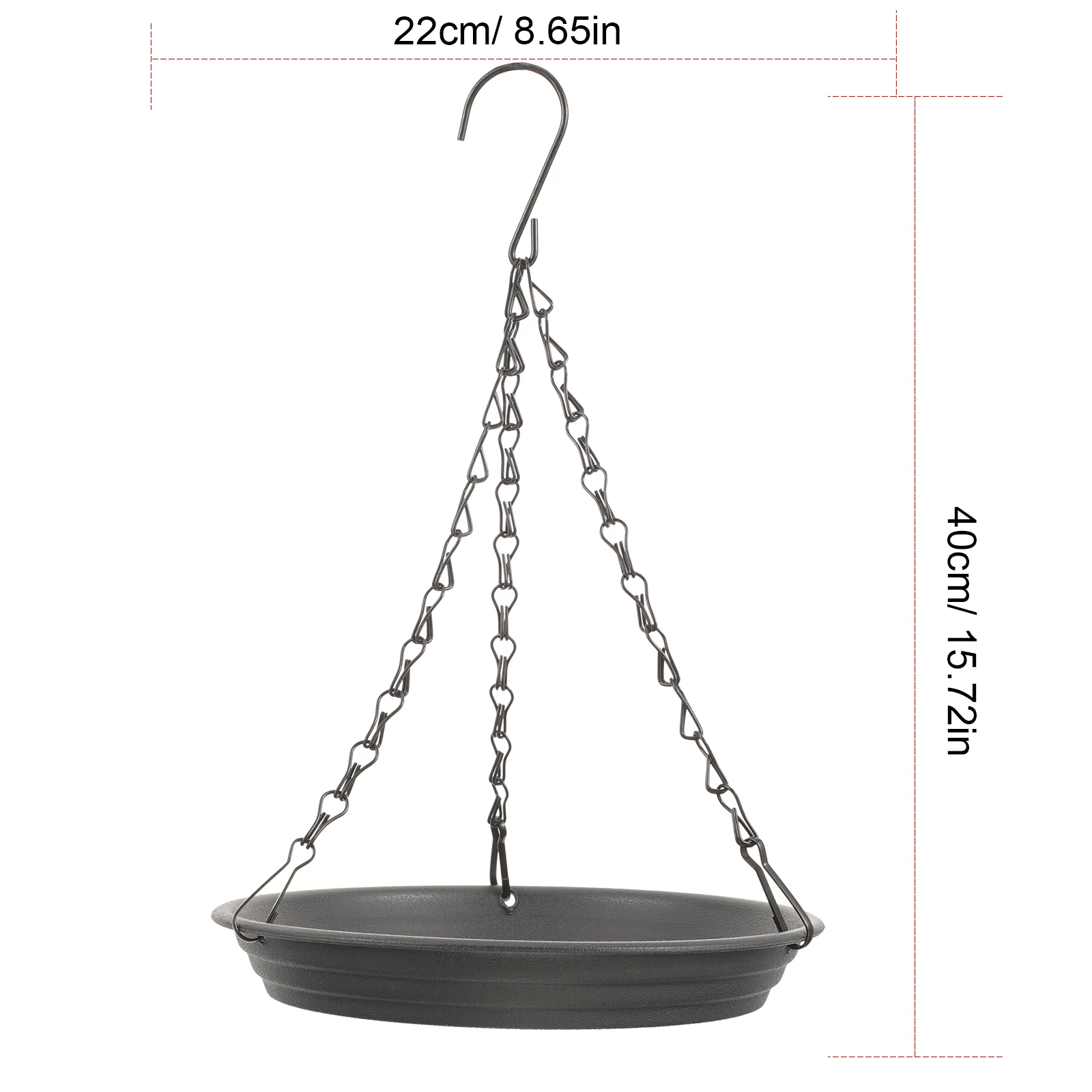 

Plastic Durable Outdoor Bird Feeder Platform Tray Hanging Garden Decoration Hummingbird Water Dish Feeders For Outside Use