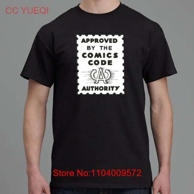 Approved by the Comics Code Authority Seal CCA Cotton Graphic T-Shirt