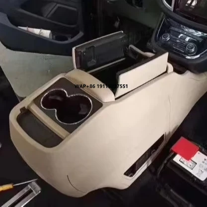 New Revision Universal Central Car Armrest Storage Box Cup Holder Ashtray Modification Adjustable Double Auto Armrest Box