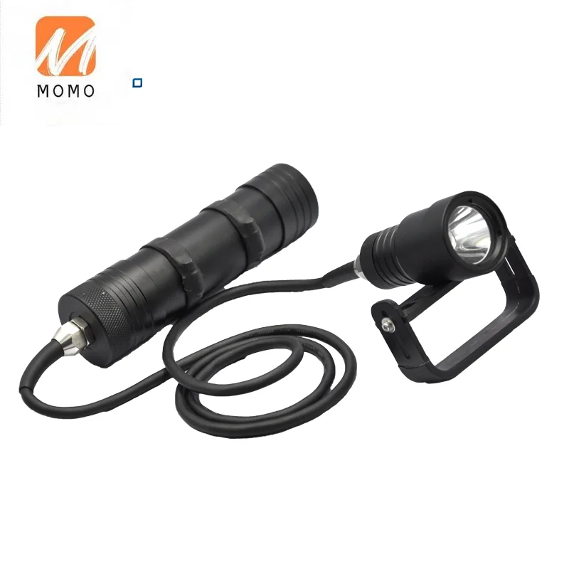 Deep sea100 meters Super Bright  dive flashlights IP68 Waterproof  Scuba Led Diving Light