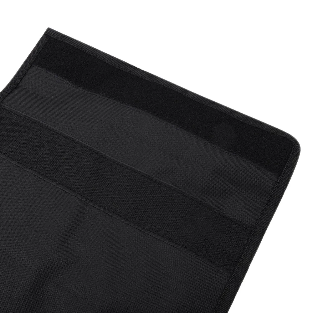 

600D Oxford Cloth Garden Stool Bag Foldable Portable Garden Kneeler Tool Bag Black With Multiple Storage Pouch