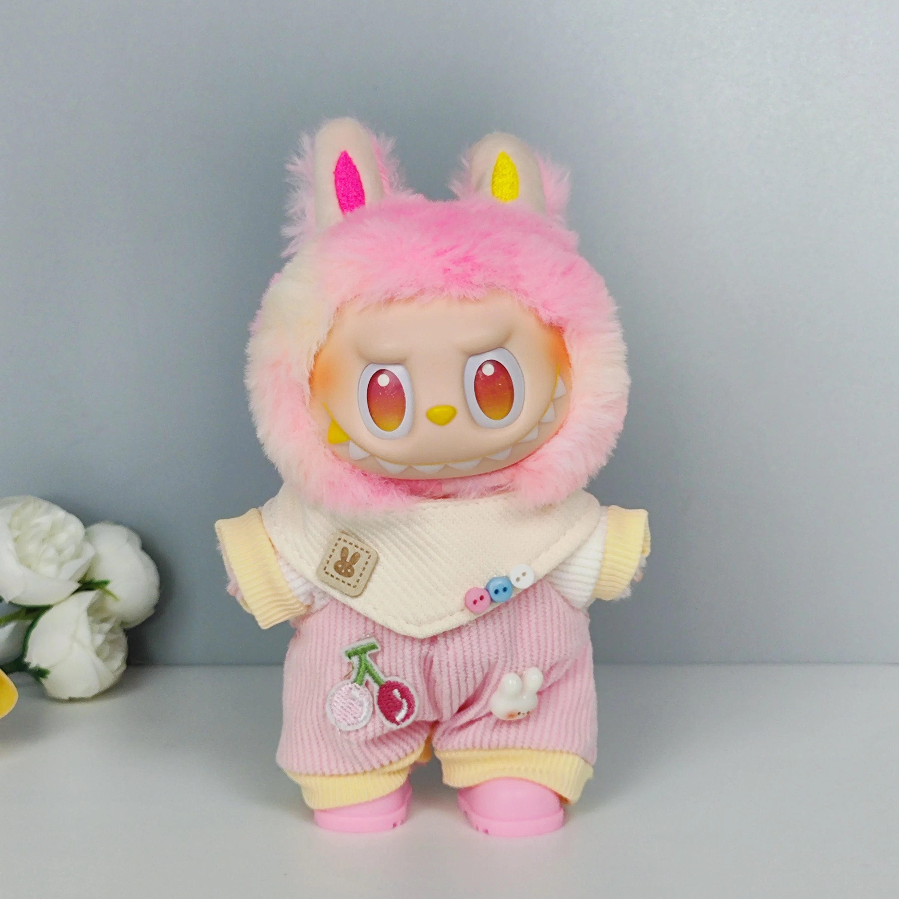 17 سنتيمتر Labubu Idol V1 V2 موضة ملابس دمى صغيرة إكسسوارات ملابس أنيقة الزي الرياضي الترفيهي الملابس هدية