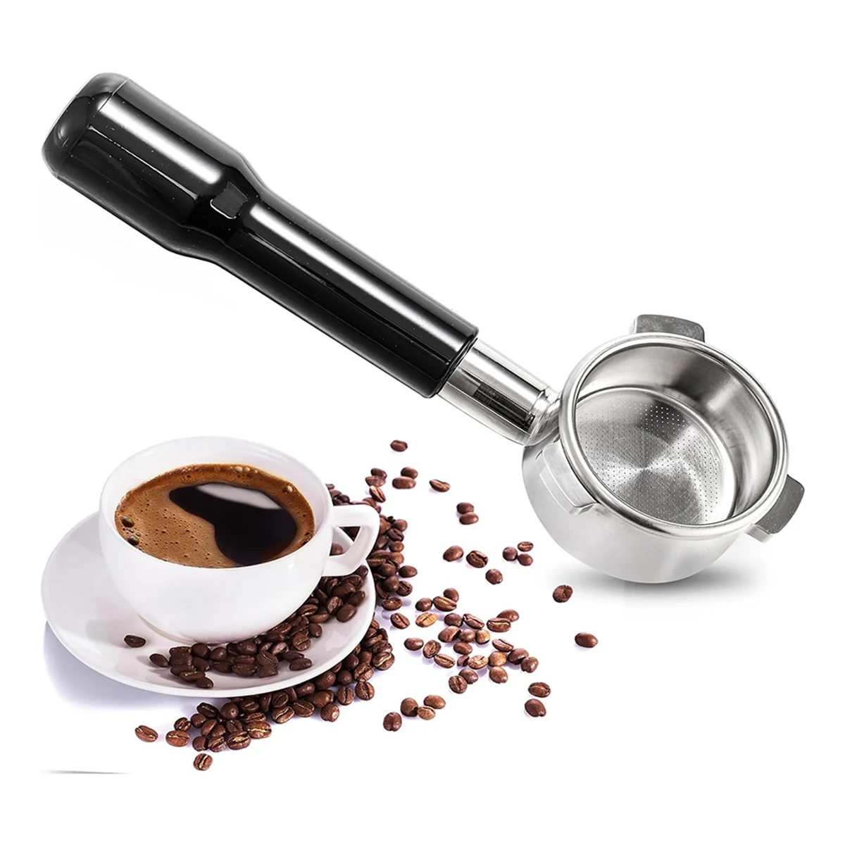 

bottomless portafilter breville 54mm Espresso Bottomless Portable Filter,Filter Basket & Solid Espresso