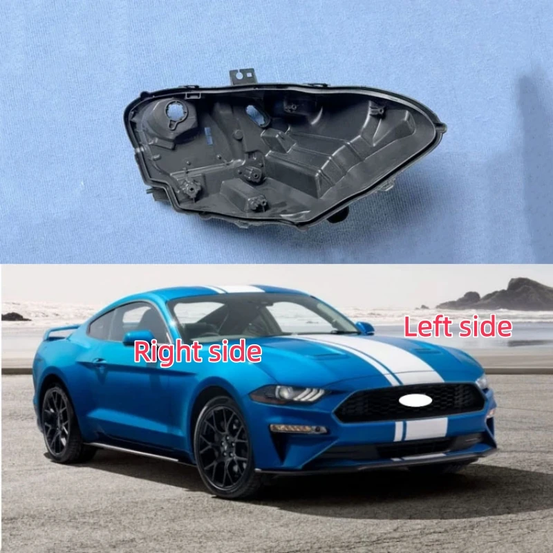 

For Ford Mustang 2018 2019 2020 Headlamp Base Headlight Rear Shell Replace Headlight House Black rear shell
