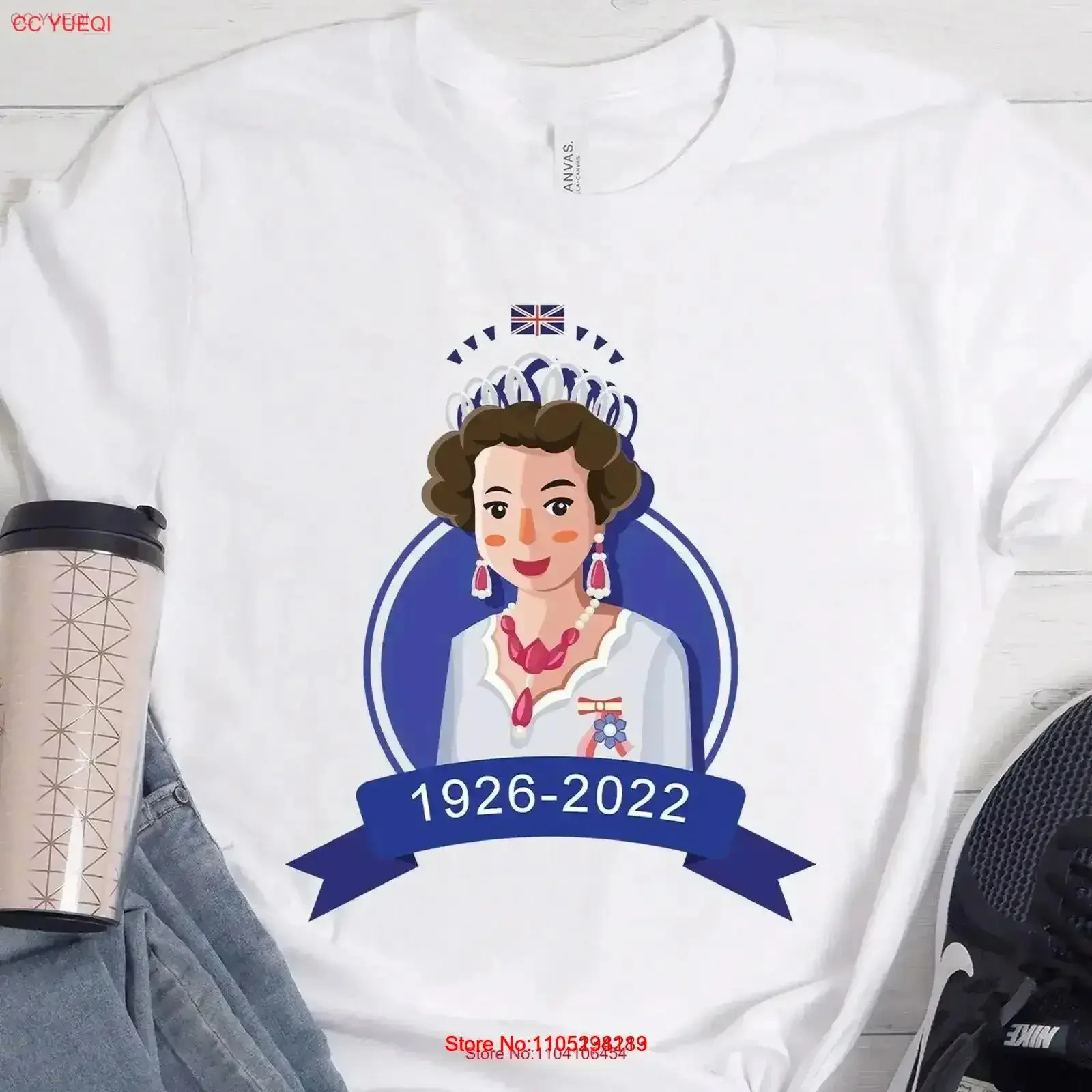 

Футболка Queen Elizabeth RIP Liz 1926 2022, винтажный стираный топ с короной Royal II для повседневной носки, мягкая дышащая дизайнерская одежда