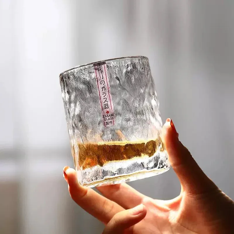 Copa de whisky de primera nieve, diseño japonés Aderia, vasos de whisky antiguos, Base gruesa y pesada, vaso de cristal EDO, vaso de cerveza