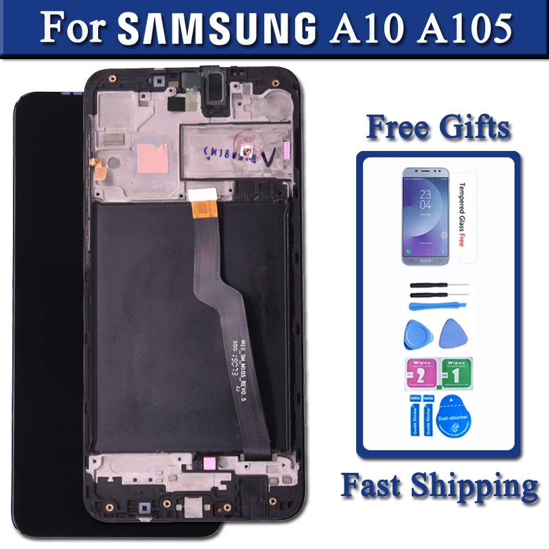 Original 6.2   Display For Samsung Galaxy A10 A105 LCD Display Touch Screen Digitizer Assembly  For Samsung A105DS A105F A105FD