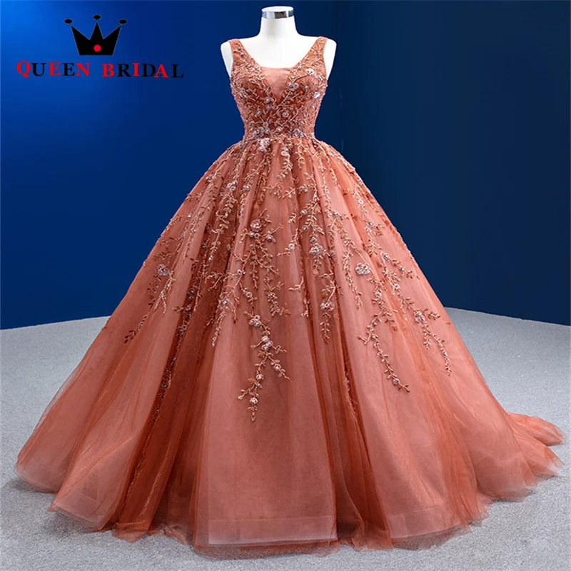 

Charming Tulle Beading V Neck Evening Dress 2023 New Illusion Sleeveless Formal Ball Gowns Robes De Soirée Custom ZX56