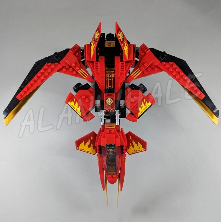 537pcs Legacy Kai Fighter Red Jet Nindroid Warrior Shooter 11553 Building Blocks Sets GIfts Compatible With Model