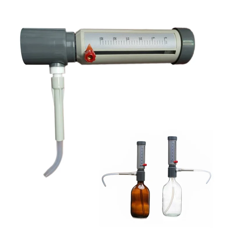 

ABUN-Lab Bottle Top Dispenser Economic Semi-Automatic Liquid Dispenser Sleeve Type 5-25 Ml Adjustable Liquid Adder Durable