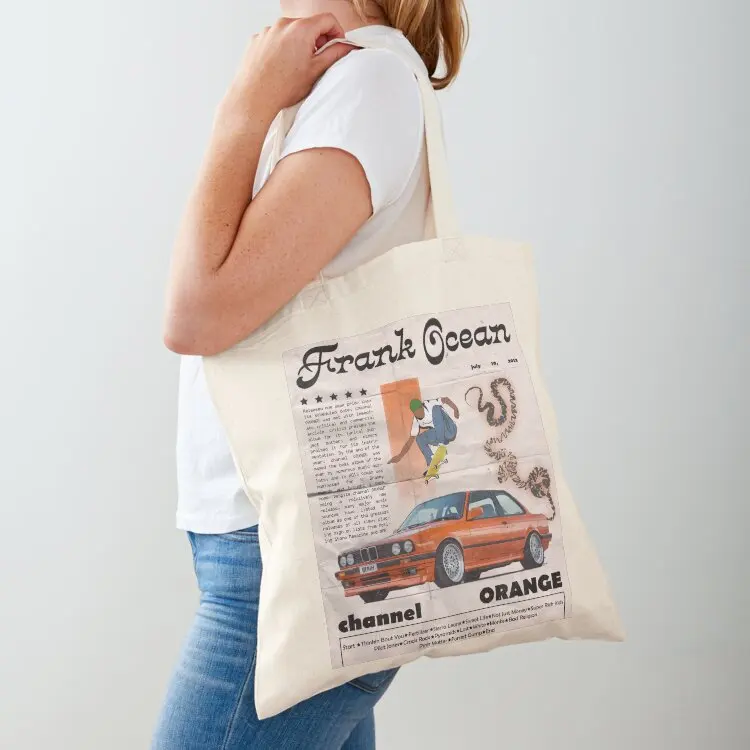 Frank Ocean Channel Orange Tote Bag Women's shopping bag custom bags foldable reusable bag