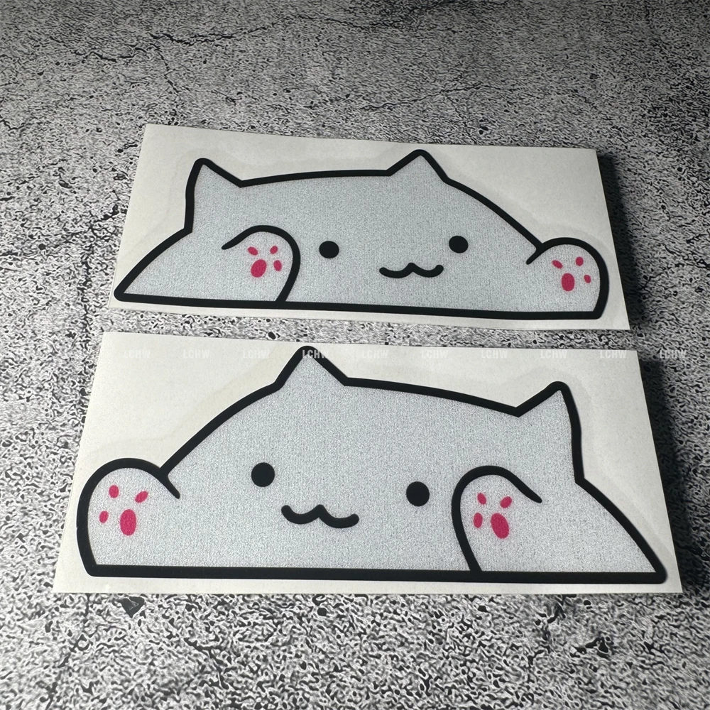 Animal Cute Peeping Cat Car Stickers for Drumming Bongo Decal Motor Auto Window Body Graphic
