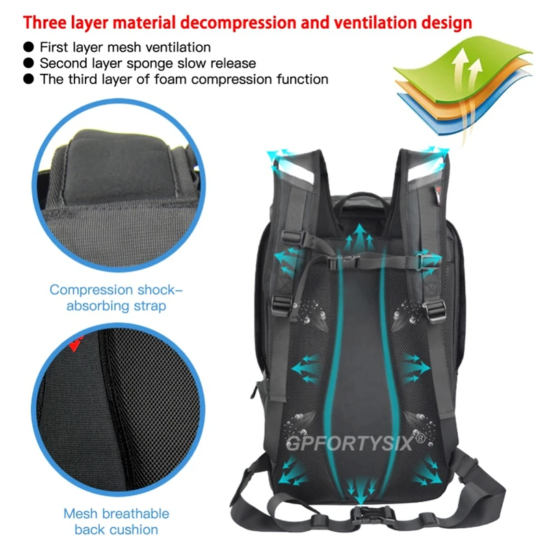 Motocentric Motorcycle Rear Seat Bag Multifunction Waterproof Motorcycle Helmet Backpack Big Capacity Motocross Tail Bag Luggage