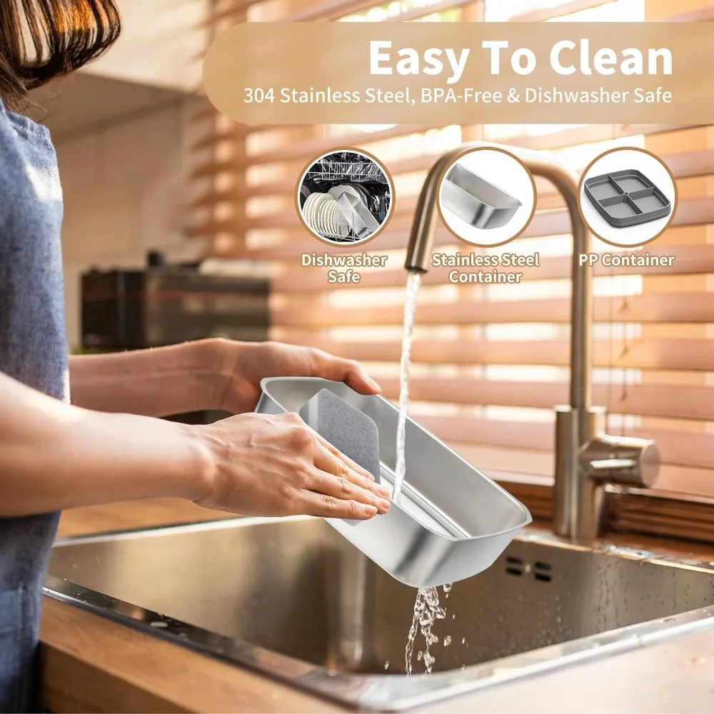 กล่องเบนโตะภาชนะใส่ผลไม้ทำจากสเตนเลส1L เครื่องทำอาหารกล่องข้าวกลางวันไฟฟ้าพร้อม2L