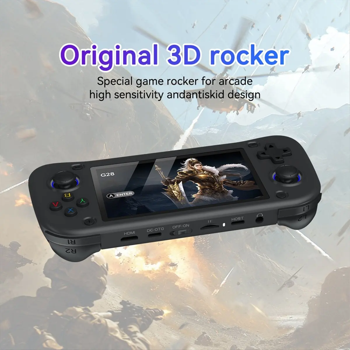 ♬◤popular-style-◥g28-retro-handheld-video-game-console-64gb-10000-game-43-inch-screen-linux-pocket-player-for-ps1-n64-simulat
