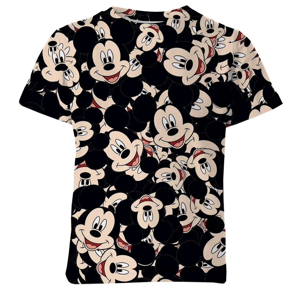 Summer Children Mickey Mouse T-Shirts Girls 3D Cartoon printing T Shirts Boys Disney Series Kids Fashion Leisure Tops Clothing