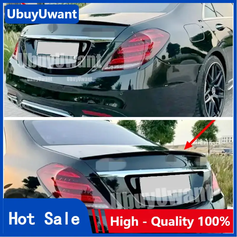 

W222 Carbon Fiber Spoiler AMG Style Trunk Boot Lip For Mercedes S Class W222 4-door Sedan 2014 + S350 S400 S450 S500 S600