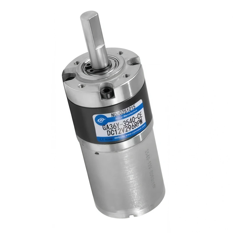 Planetary Gear Reduction Motor Operates At 12V or 24V, GA36Y-3540Featuring Low Noise and Long Lifespan.