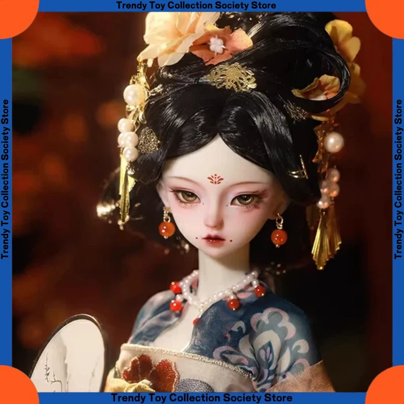 

National Trend Ancient Style Bjd Girl Beauty 4-Point Tang Dynasty Imperial Concubine Doll Resin Collection Gift Set Handcrafted