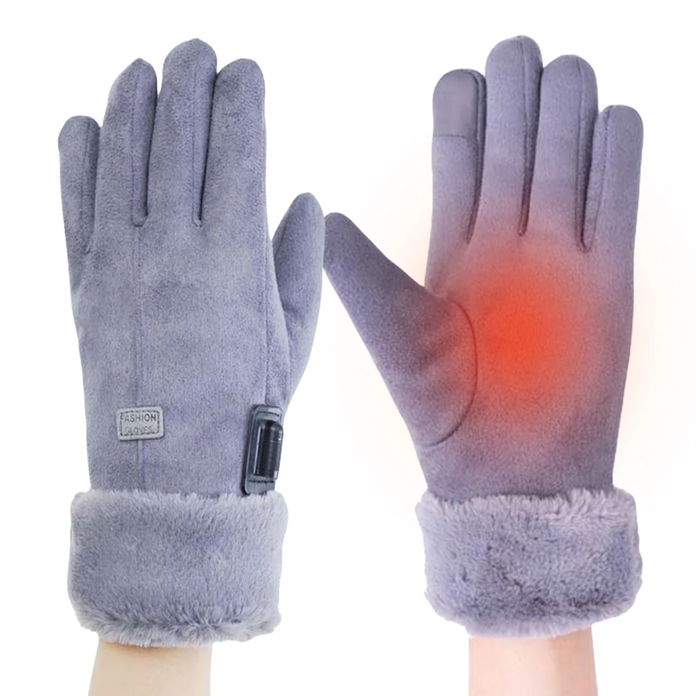 

Electric Warm Gloves 3 Gear Adjustment Heating Thermal Gloves 10000mAh Motorbike Racing Riding Gloves Windproof Touch Screen