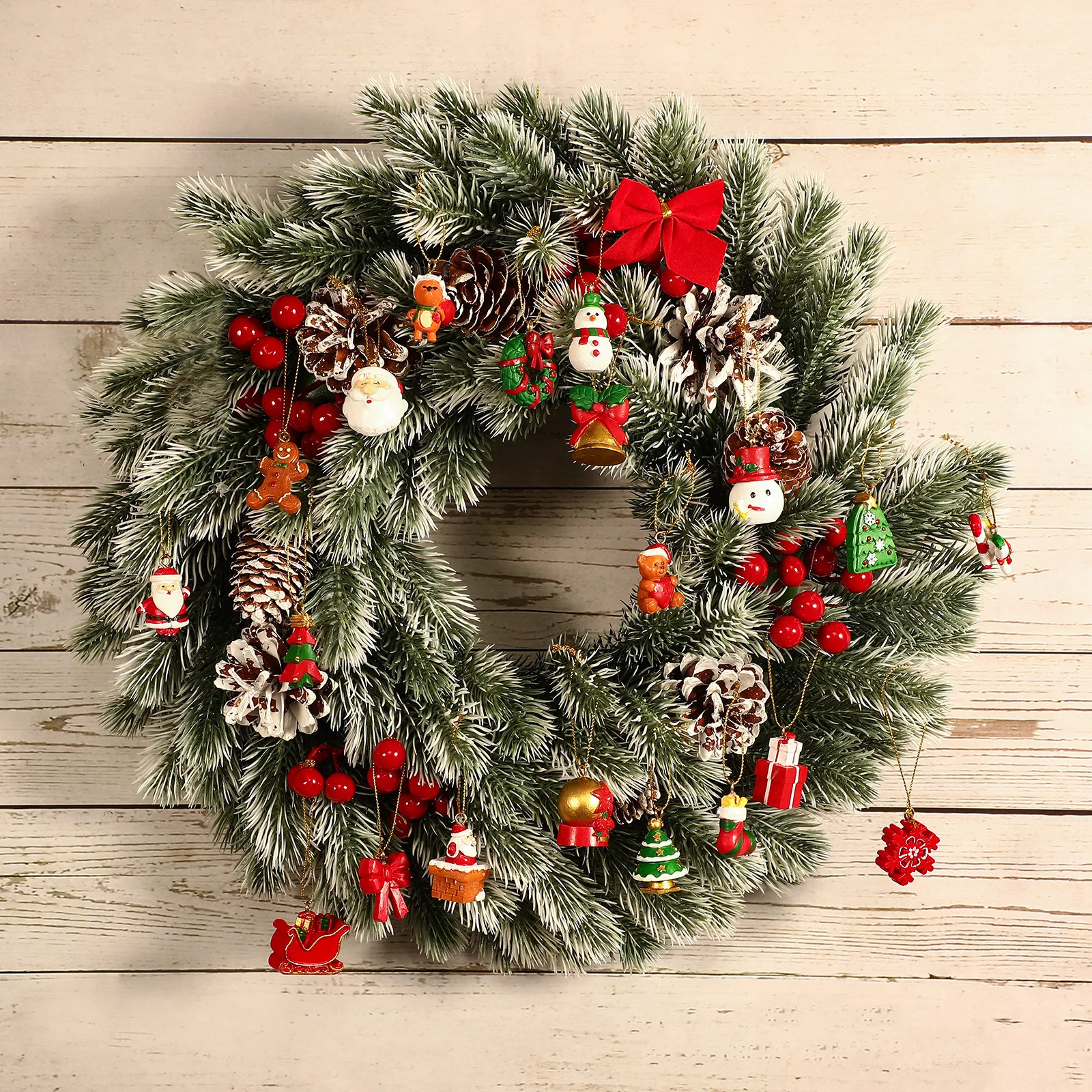 

24Pcs Resin Christmas Tree Ornaments Advent Calendar Countdown Hanging Decorations Christmas Pendant Charms Xmas Party