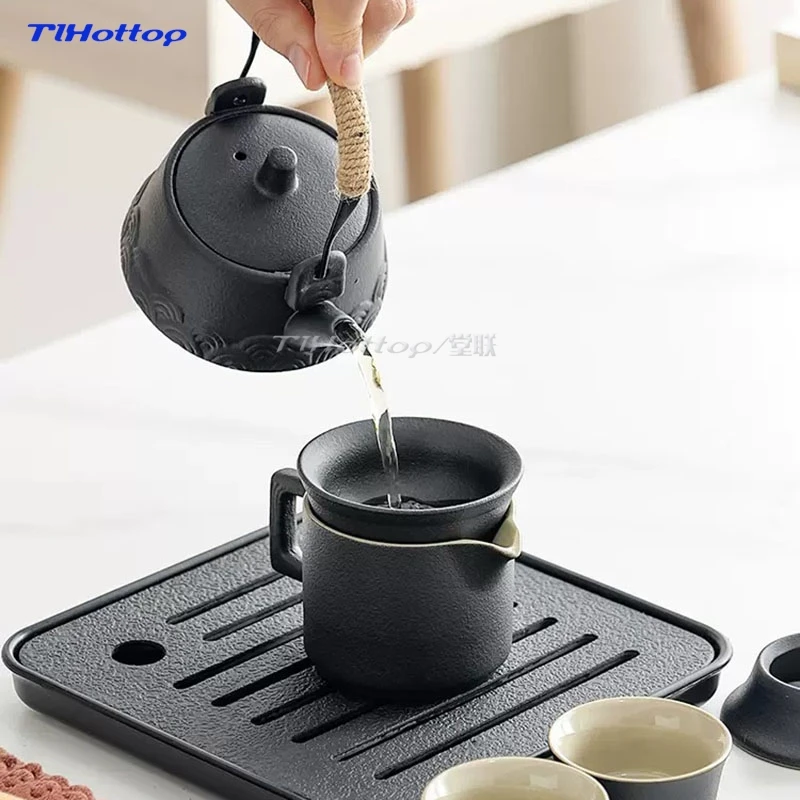 Travel Kung Fu Tea Set Portable Set To Make Tea Outdoor Travel Camping Tea Equipment Small Set Of Teacup Gift