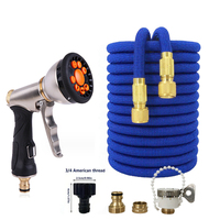 Hot Selling Garden Hose With Stretchable Flexible Water Pipe, High-Pressure Adjustable Water Gun, Garden Irrigation Set