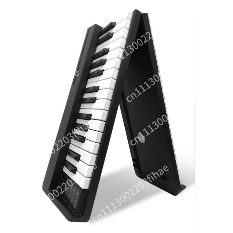 Portable piano 61keyboard professional adult kindergarten teacher beginner home portable practice hand-rolled musical instrument